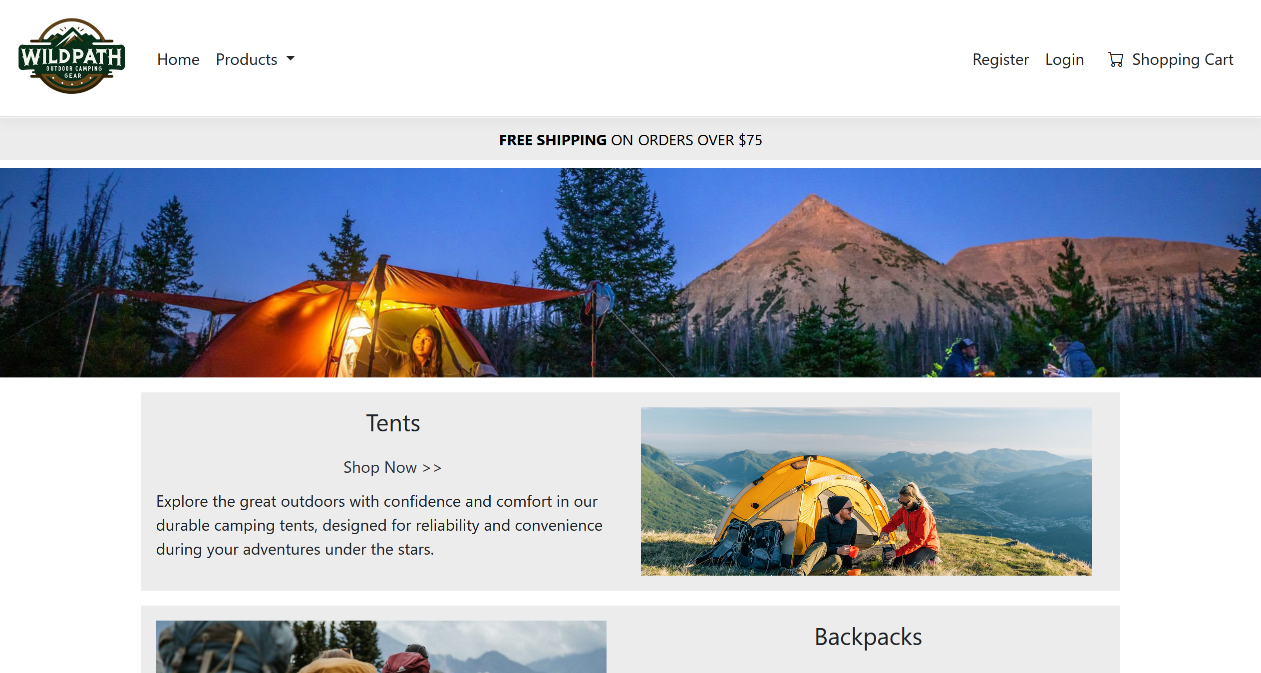 Image of Outdoor Web Store